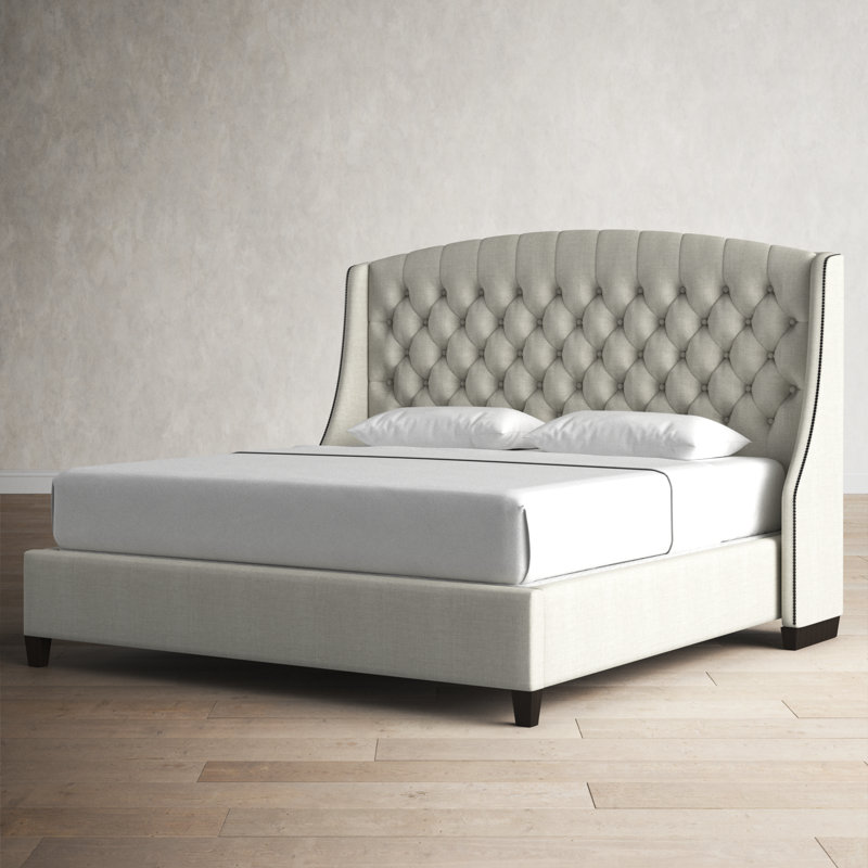 Harwick upholstered panel bed discount
